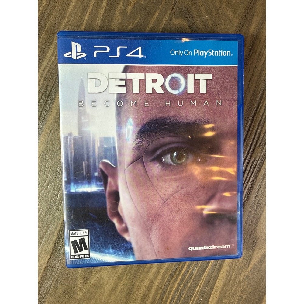 Sony Detroit Become Human Video Game PS4 Blue Excellent Interactive Drama
